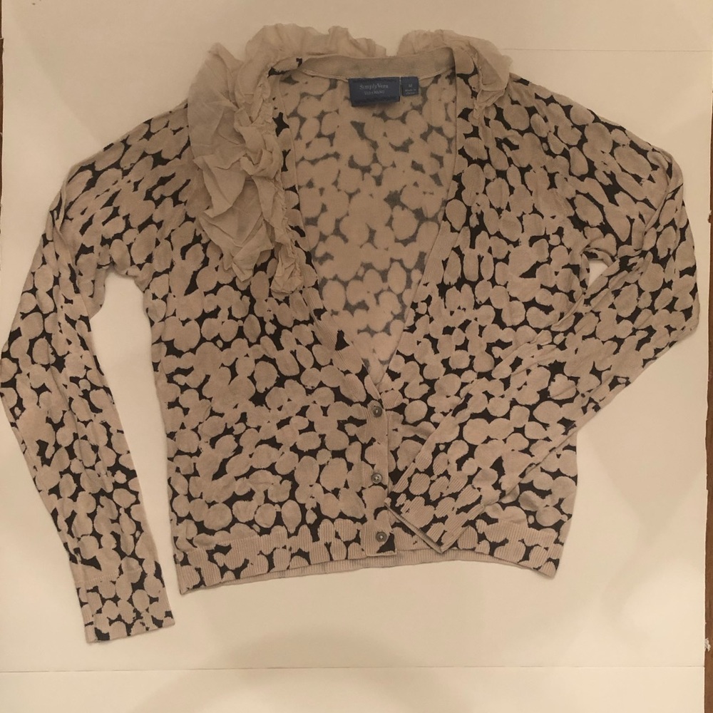 Vera Wang Simply Vera Cropped cardigan
